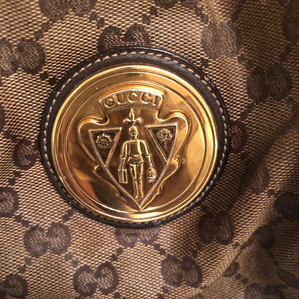 G U C C I Hysteria Metallic Gold Handbag
